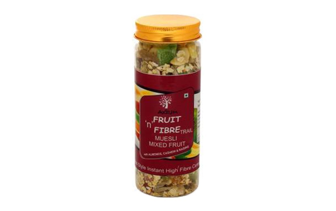 Axium Fruit 'n' Fibre Trail Muesli Mixed Fruit   Plastic Bottle  200 grams